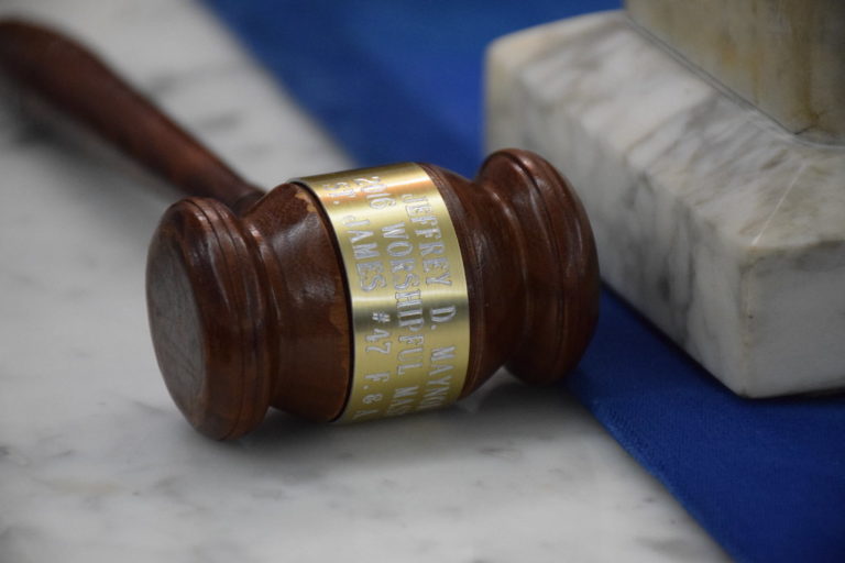 St. James Masonic Lodge, gifted gavel